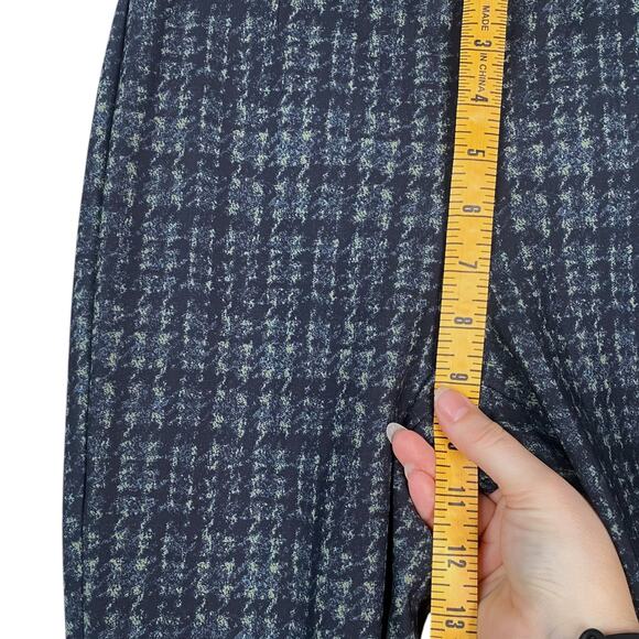 Theory Adbelle K Blue Green Plaid Stretch Skinny Legging Pants SZ S - Picture 11 of 11